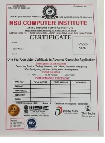 Course Certificate